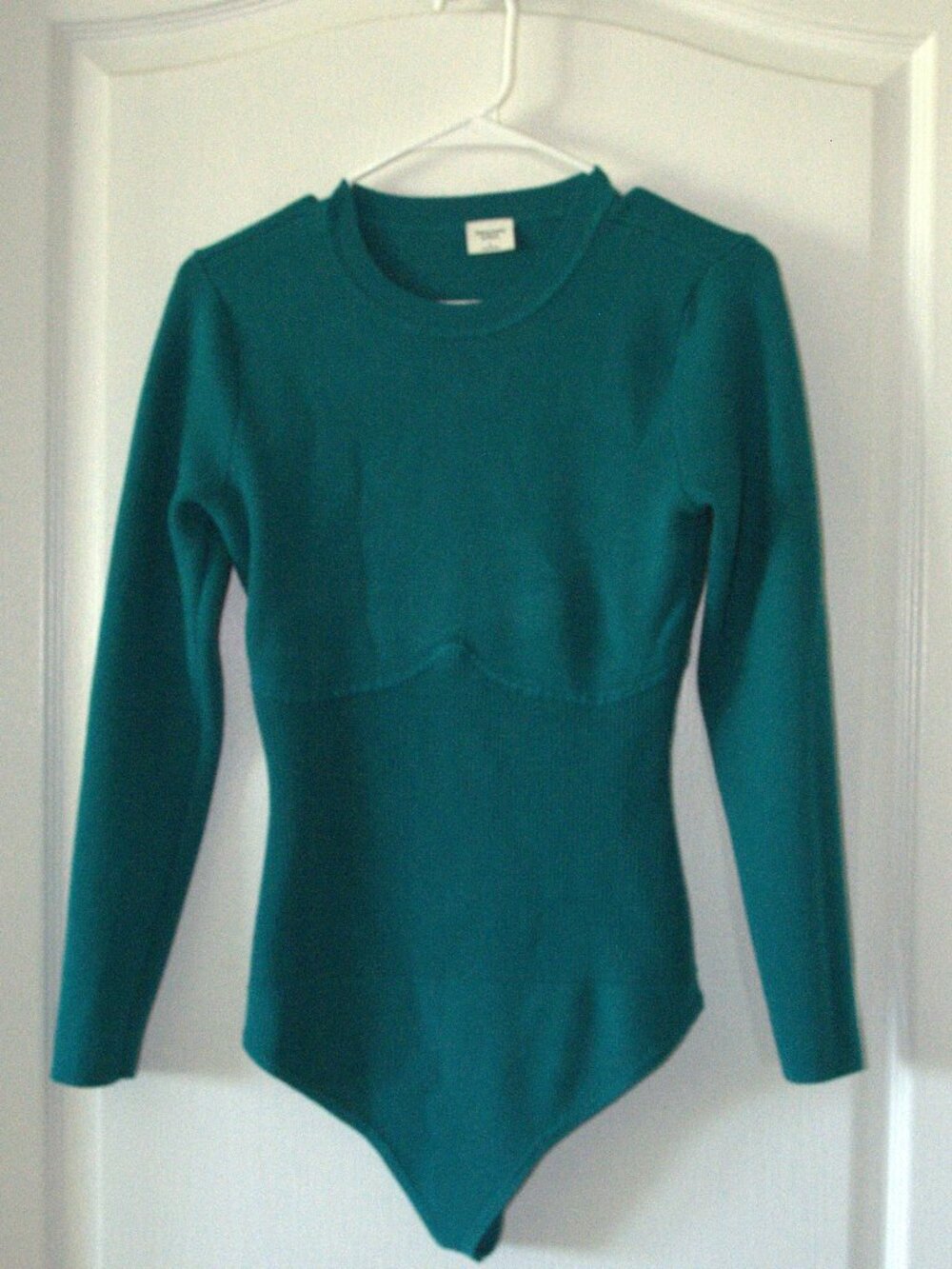Abercrombie & Fitch Teal Corset Sweater Bodysuit Women's size Large
